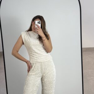 PANTALÓN LENTEJUELAS NIEVE