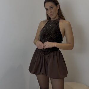 VESTIDO LENTEJUELA GLOBO