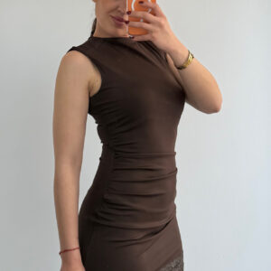 VESTIDO LICRA FRÍA ENCAJE