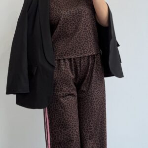 CONJUNTO LEOPARDO RAYA ROSA