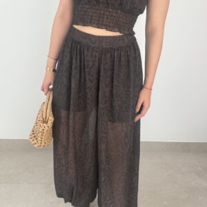 PANTALÓN GASA LEOPARDO