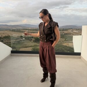 PANTALÓN BALLOM  VICHY HEBILLA