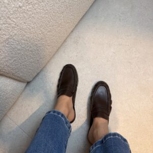 MOCASIN  DESTALONADO POLIPIEL CHOCOLATE