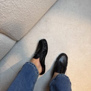 MOCASIN DESTANOLADO POLIPIEL  NEGRO